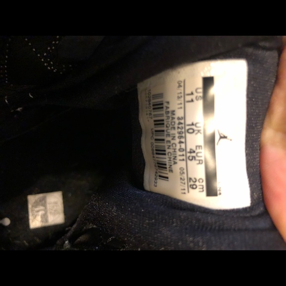 Air Jordan 7s (size 11) black suede
